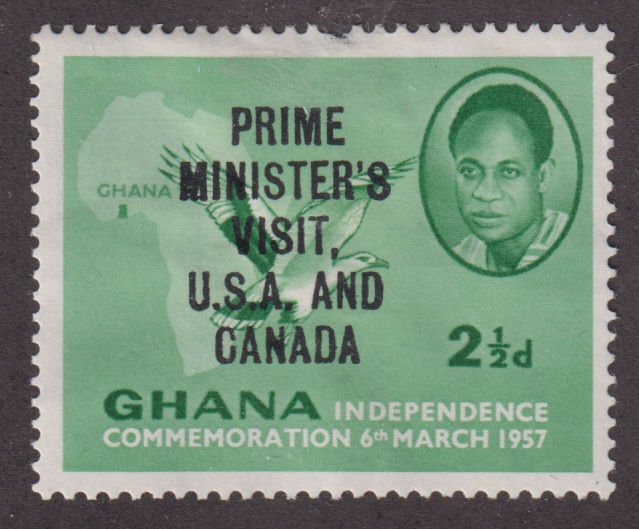 Ghana 29 Map of Africa O/P 1958