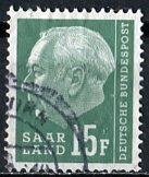 Saar; 1957: Sc. # 295: Used Single Stamp