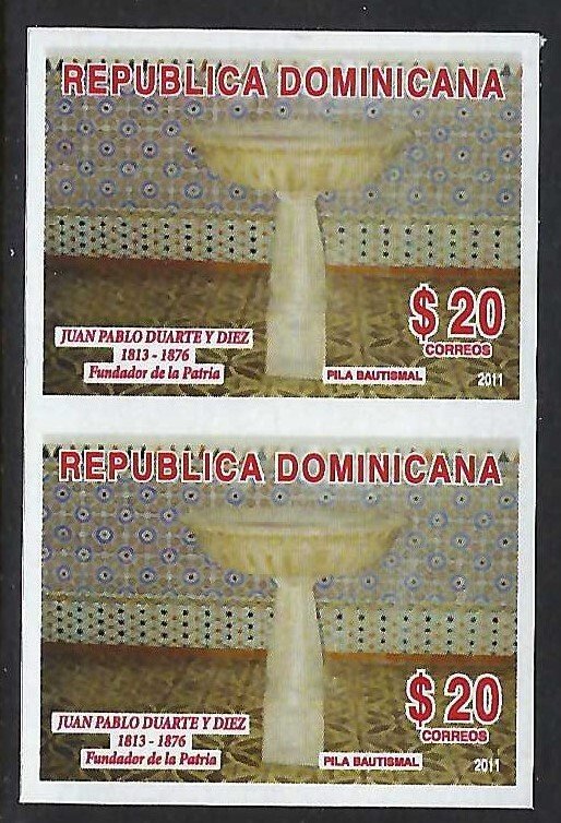 Dominican Republic 1508-09 IMPERFORATED PAIRS MNH SCARCE [D5]