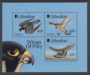 Gibraltar 814b Birds Souvenir Sheet MNH VF