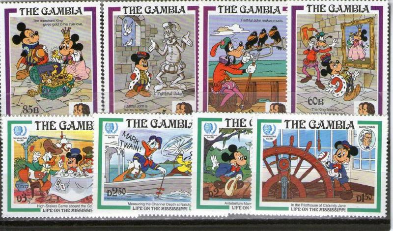 Gambia 560-567 MNH