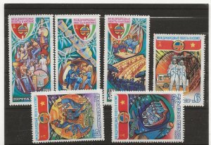 Russia 1980 Space Flights, Hungary & Vietnam sg.5005-7, 5019-21 (6 stamps)   MNH