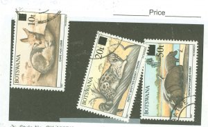 Botswana #480-482 Used Single (Complete Set) (Animals)