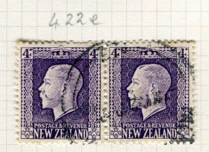 NEW ZEALAND; 1915-30 early GV portrait issue used SG Identified Shade of 4d.