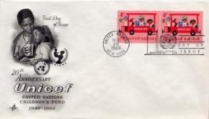 United Nations, First Day Cover, Children