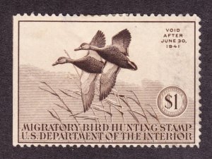 US RW7 $1 Duck Hunting Mint F-VF appr OG H SCV $105