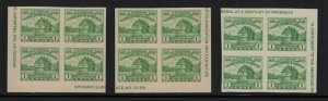 1933 APS Expo Sc 730 imperf souvenir sheet corner blocks