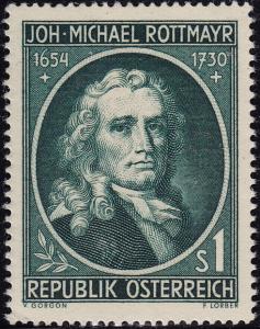 Austria - 1954 - Scott #594 - MNH - Rottmayr Painter