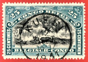 [st1274] BELGIAN CONGO 1910-15 Scott#49 with cancel KUESI 1911