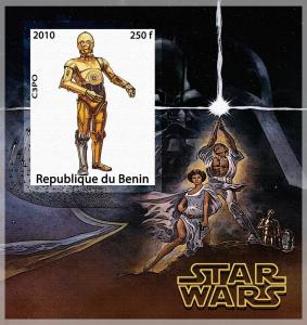BENIN SHEET IMPERF STAR WARS CINEMA