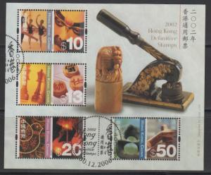 Hong Kong 2002 Chinese and Western Culture High Value Miniature Sheet Fine Used