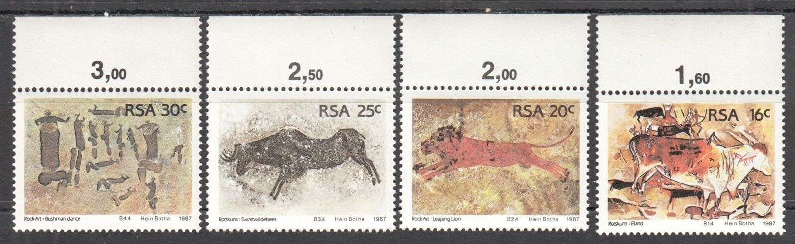 B1103 1987 Rsa South Africa Prehistoric Art Set Mnh | Worldwide - Other ...