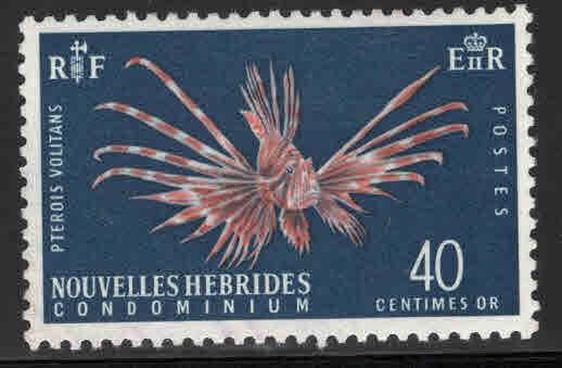 New Hebrides (French) Scott 118 MH* Fish stamp