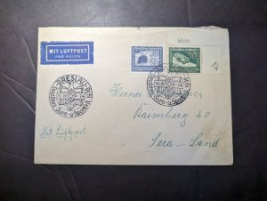 1924 Germany Airmail Cover Breslau to Raimberg Sera Land