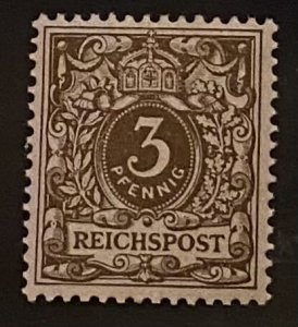 [AG] Germany 1889-1900 Sc #46 Mi 45e Mint *Never Hinged* BPP Signed Mi-CV 70$