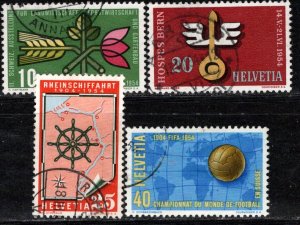 Switzerland Scott # 347 - 350, used