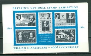 GREAT BRITAIN 1964 STAMP EXHIBITION SOUV. SHEET MNH
