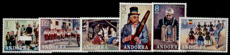 Andorra Sp 69-74 MNH St Anthony Singers, Christmas, Boys Choir