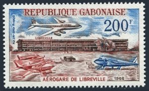 Gabon C49,MNH.Michel 258. Inauguration of Libreville Airport,1966.Planes.