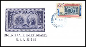 Haiti 696 US Bicentennial U/A FDC