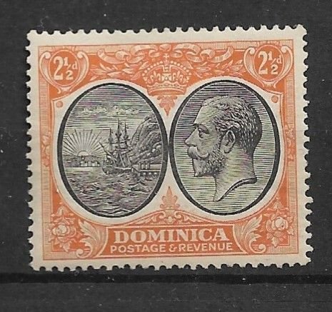 1923 Dominica 71 2½d Seal of the colony MHR