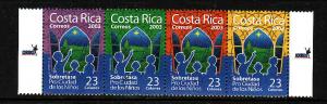 Costa Rica-Sc#RA122-unused NH strip-Child pointing at star-2003-