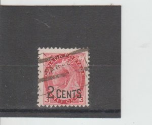 Canada  Scott#  88  Used  (1899 Surcharged)