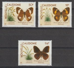 NEW CALEDONIA 1990 SG 874/876 MNH