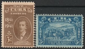 Cuba 1942 Sc 373-4 set MNH**