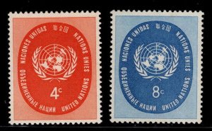 United Nations UN Scott 63-64 set MH*