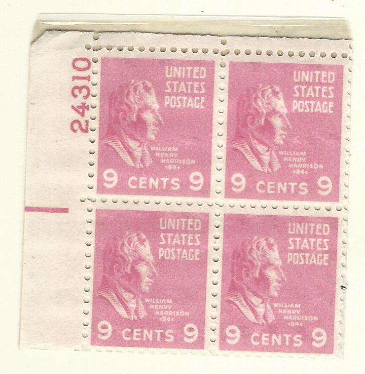 United States  Plate  Block  mnh SC  814