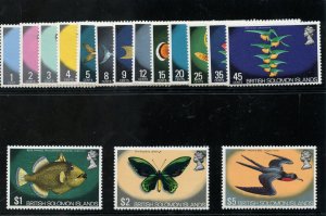 Solomon Islands 1972 Decimal set complete superb MNH. SG 219-233a. Sc 232-247.