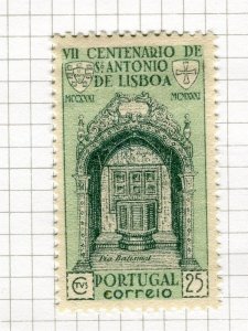 PORTUGAL; 1931 early St. Antonius issue fine Mint hinged 25c. value