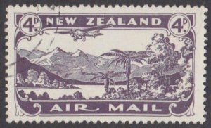 NEW ZEALAND 1931 4d airmail fine used - ACS cat NZ$30.......................M448