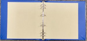 Schaubek Padded Stamp 6 Ring Binder Album USED