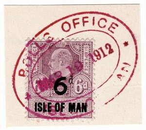 (I.B) Edward VII Revenue : Isle of Man 6d
