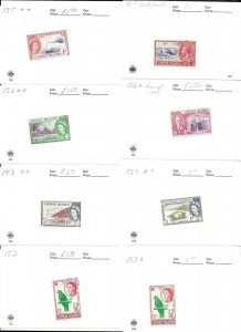 Cayman Islands Lot of 8 Stamps MH/Used CAT $14.00