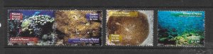 PANAMA #902-4 CORALS MNH
