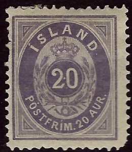 Iceland SC#13 Mint F-VF hr/sh perf SCV$40.00...Would fill a great Spot!