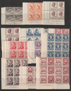 Australia x 13 Imprint blocks M/MNH mainly KGVI era