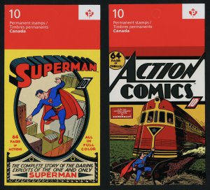 Canada 2683a set of 5 Booklet covers MNH Superman, Cartoons