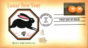 #4492 Year of the Rabbit Pugh FDC