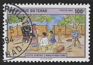 Chad #612 (1992), used single, cat. $0.40
