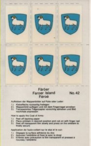 Stamp Album Country Coat of Arms - Choice of countries sheet of 6 per country