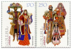 Armenia MNH** 1998 Mi 339-340 Sc 581-2 Traditional Costumes Ayrarat Vaspurakan