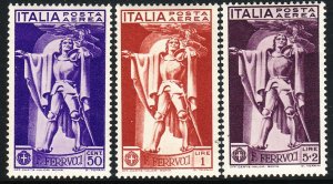 1930 Italy Ferrucci Type  complete set MLMH Sc# C20 C21 C22 CV $24.00