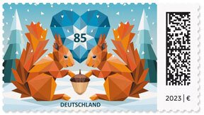 Scott #3378 Squirrels in Snow MNH