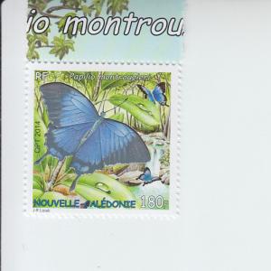 2014 New Caledonia Blue Butterfly  (Scott 1186) MNH