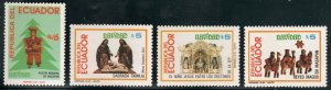 Ecuador  #1043-1046  Mint NH   CV $1.20