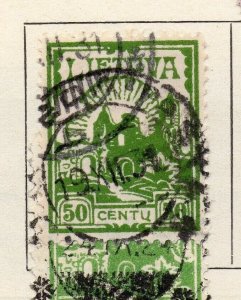 Lithuania 1923 Early Issue Fine Used 50c.